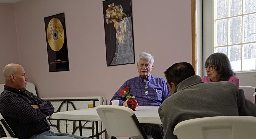 A beautiful moment of fellowship at Cornerstone.